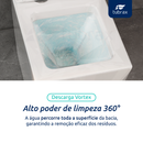 Vaso Sanitário Monobloco Completo - Caixa Acoplada Privada modelo Diamante Tubrax