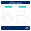Vaso Sanitário Monobloco Completo - Caixa Acoplada Privada modelo Diamante Tubrax