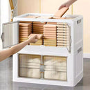 Kit 12 Caixas Organizadoras - Dobrável Rodinha 48cm