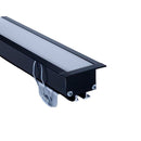 Perfil de 2 Metros de Embutir 33x28mm sem Fita de Led Preto