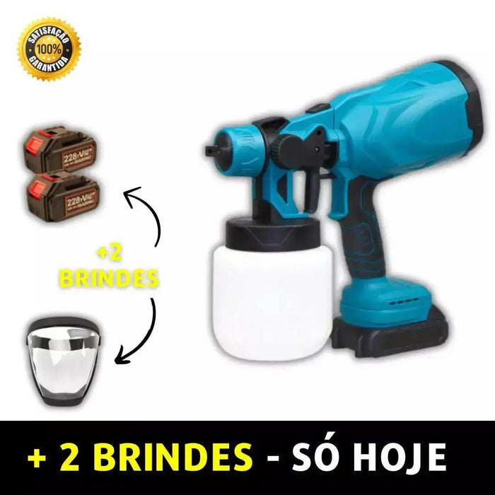 Inovador Eletric Spray 2.0 - Pulverizador de Tinta à Bateria + 02 BRINDES