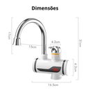 Aquecedor de Torneira Elétrico Com Torneira para Cozinha Banheiro 110V 220V 3000W