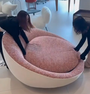 Sofá Rotativo Casal Puff Luxe Moderno