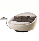Sofá Rotativo Casal Puff Luxe Moderno