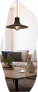 Espelho Orgânico 170x70 Grande Moderno Lapidado Moldura Com Suporte