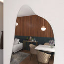 Espelho Orgânico 170x70 Grande Moderno Lapidado Moldura Com Suporte