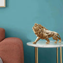 Escultura de Leão Golden