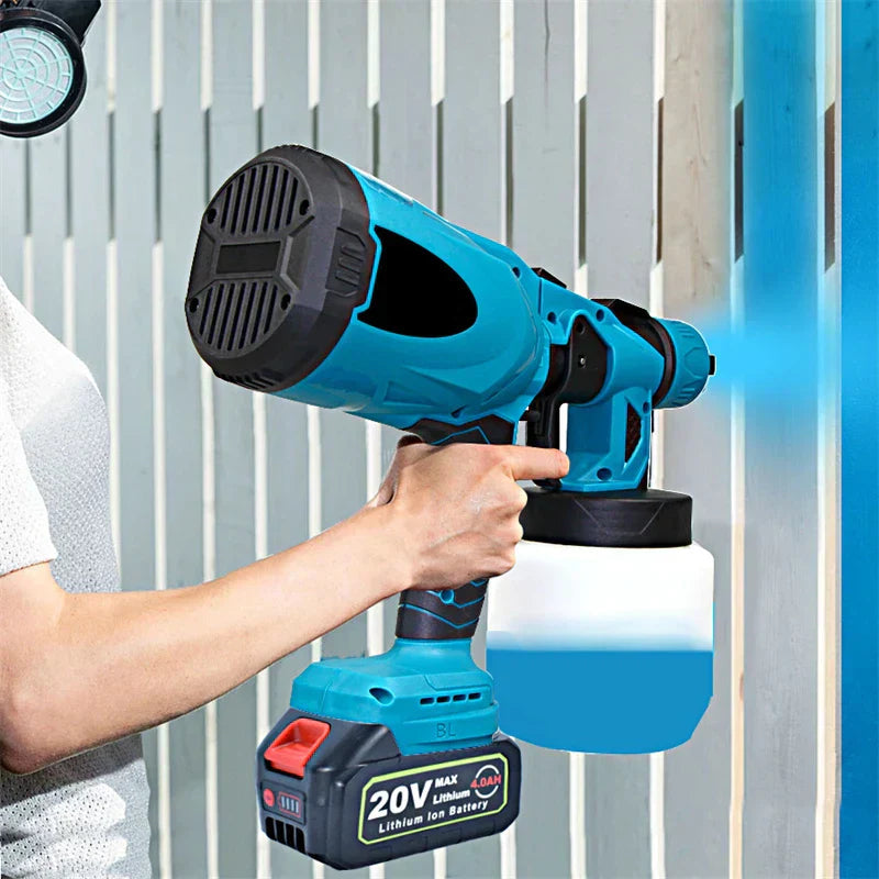 Pistola De Pintura Alta Potência Elétrica Portátil 1L 42000rpm