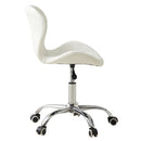 Cadeira Eiffel Slim Giratória com Estofado Penteadeira Base Cromada