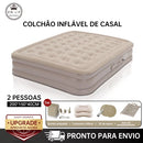 đïž Seu Conforto em Qualquer Lugar â ColchĂŁo InflĂĄvel Queen Solteiro Bomba RecarregĂĄvel
