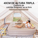 đïž Seu Conforto em Qualquer Lugar â ColchĂŁo InflĂĄvel Queen Solteiro Bomba RecarregĂĄvel