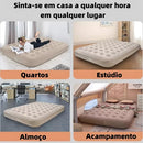 đïž Seu Conforto em Qualquer Lugar â ColchĂŁo InflĂĄvel Queen Solteiro Bomba RecarregĂĄvel