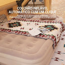 đïž Seu Conforto em Qualquer Lugar â ColchĂŁo InflĂĄvel Queen Solteiro Bomba RecarregĂĄvel