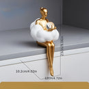 Estátua Decorativa de Figura Feminina Abstrata em Resina | A Casa Gênia