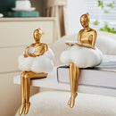 Estátua Decorativa de Figura Feminina Abstrata em Resina | A Casa Gênia