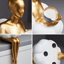 Estátua Decorativa de Figura Feminina Abstrata em Resina | A Casa Gênia