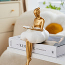Estátua Decorativa de Figura Feminina Abstrata em Resina | A Casa Gênia