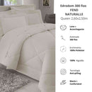 Edredom Queen 300 Fios Liso Acetinado Naturalle Fend