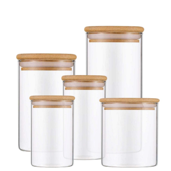 Kit 5 Potes Herméticos