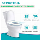 CapaClean® – 50 Capas Individuais para Vaso Sanitário + Brinde Exclusivo - Higiene em 1º Lugar 🏆
