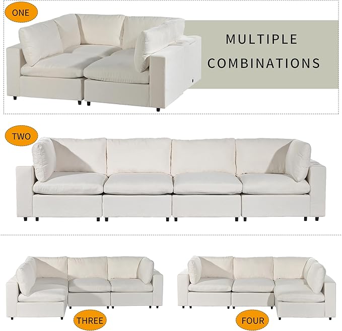 Sofá secional modular conversível,YUNLife & Home moderno estofado em forma de L Sofá de canto Sofá Cama para Sala de Estar, Apartamento, Mobiliário de Escritório