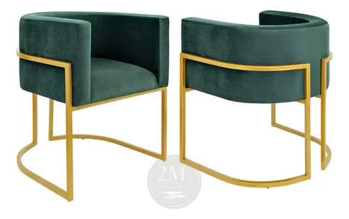 Kit 2 Poltronas Lua Luxo Varias Cores