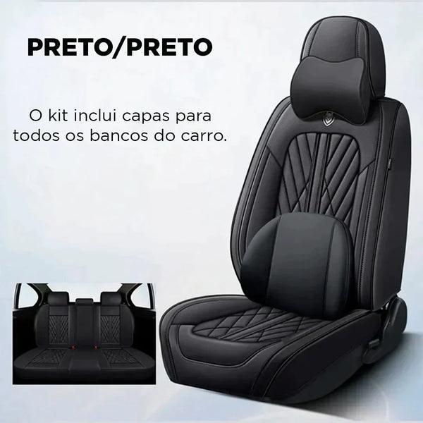 Kit Completo Capas de Bancos Automotivos Deluxe 2024 - Compre 1 leve 2 [PROMOÇÃO MÊS ANIVERSÁRIO 🦸‍♂️🚗]