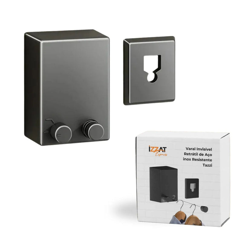 Varal Invisível Retrátil de Aço inox - Tazzi 🔥 QUEIMA DE ESTOQUE VERÃO