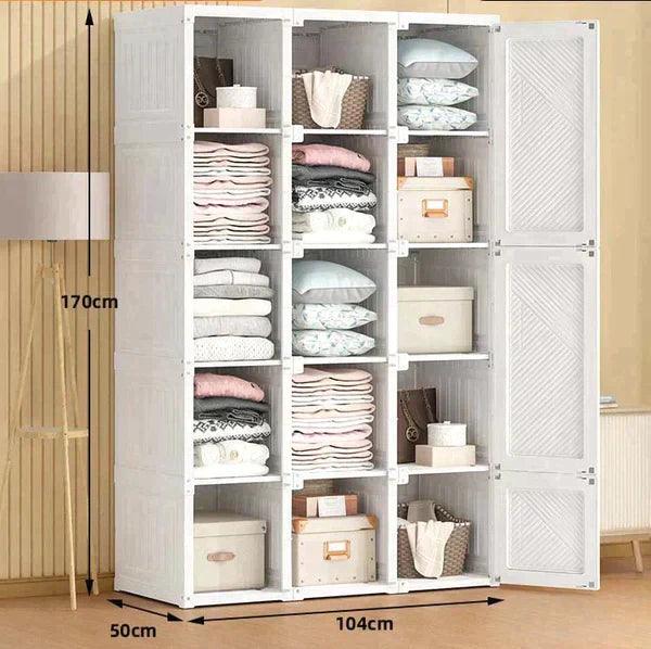 Super Closet Fast Dobrável Inteligente + 3 Caixas Organizadoras - Compre 1 leve 2 [QUEIMA DE ESTOQUE]