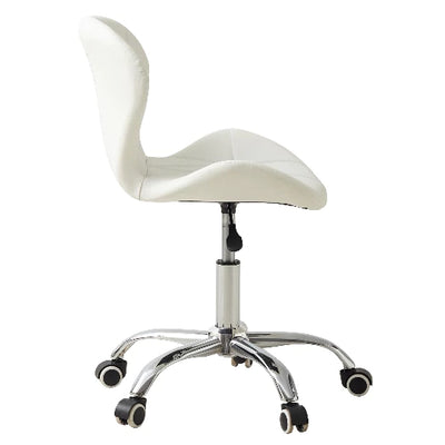 Cadeira Eiffel Slim Giratória com Estofado Penteadeira Base Cromada