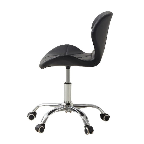 Cadeira Eiffel Slim Giratória com Estofado Penteadeira Base Cromada