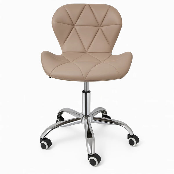 Cadeira Eiffel Slim Giratória com Estofado Penteadeira Base Cromada