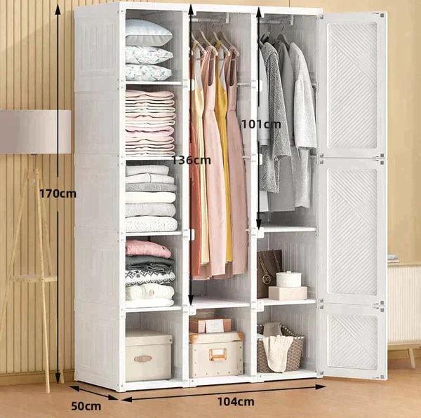 Super Closet Fast Dobrável Inteligente + 3 Caixas Organizadoras - Compre 1 leve 2 [QUEIMA DE ESTOQUE]
