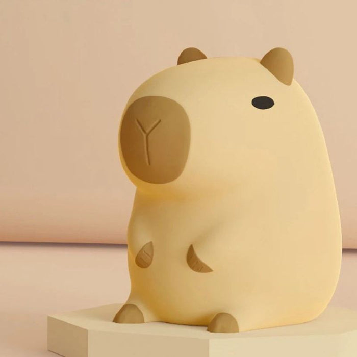Luminária Touch em Silicone Capivara USB Recarregável