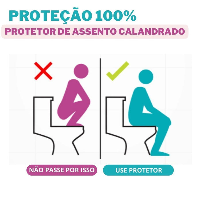CapaClean® – 50 Capas Individuais para Vaso Sanitário + Brinde Exclusivo - Higiene em 1º Lugar 🏆