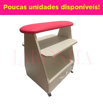 Carrinho Auxiliar Apoio Para Manicure Pedicure Spa Dos Pés
