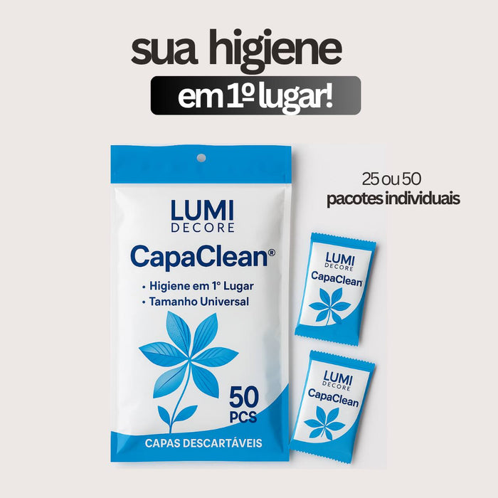 CapaClean® – 50 Capas Individuais para Vaso Sanitário + Brinde Exclusivo - Higiene em 1º Lugar 🏆